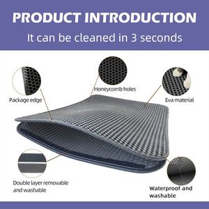 Caja de arena <span class=keywords><strong>para</strong></span> gatos, almohadilla de absorción, alfombrilla <span class=keywords><strong>sanitaria</strong></span>, alfombra higiénica - Product Image 6