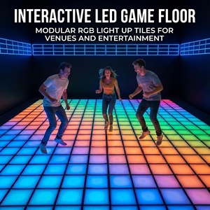 Meilleures ventes : Lampe de sol interactive immersive à grille de danse en plastique et métal pour intérieur, maternelle, aire de jeux, centre commercial - Product Image 2