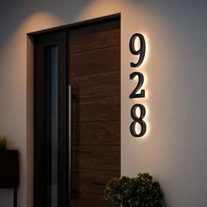 Placa con Número de Puerta, Números de Puerta de Apartamento, Números de Puerta de Casa, Letrero con Número de Puerta, Placas para Puertas - Product Image 1