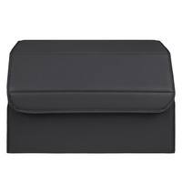 Boîte de rangement pour voiture en cuir artificiel, vente en gros, pliable, multifonctionnelle, organiseur de coffre, bac de rangement