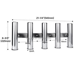 Porte-cannes <span class=keywords><strong>sans</strong></span> <span class=keywords><strong>vis</strong></span> pour bateau, nouveau design, accessoires <span class=keywords><strong>de</strong></span> bateau Suptrue, acier inoxydable 304, porte-cannes <span class=keywords><strong>de</strong></span> pêche réglable pour bateau, 6 porte-cannes - Product Image 2