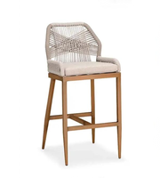 Chaise de Bar, mobilier d'extérieur, tissé, imperméable, personnalisé, pour hôtel, Restaurant, Bar, jardin