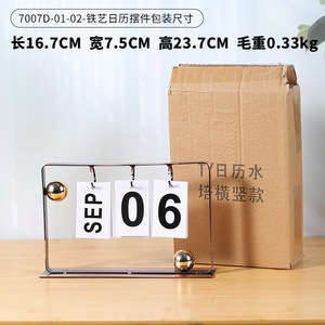 Mystic Arts Wrought Iron <b>Calendar</b> Ornament Desktop Perpetual <b>Calendar</b> Home Living Room Decoration - Product Image 4