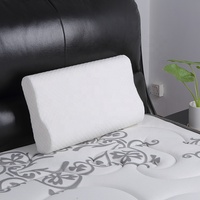Oreiller cervical moderne en mousse à mémoire de forme à gel rafraîchissant, tissu 200TC, option logo personnalisé, anti-bactérien, respirant, motifs végétaux/unis