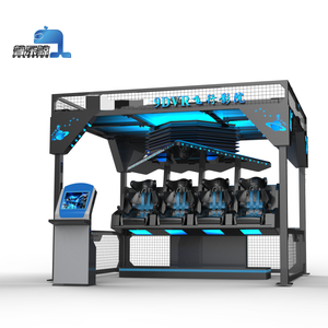 2/4/6/8/10 좌석 실내 9D VR 시네마 모션 시트 가상 현실 시뮬레이터 플랫폼 금속 플라스틱 건설 비행 극장 - Product Image 2