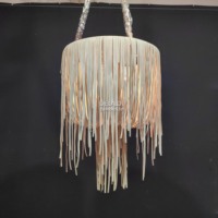 Lustres en cuir, luminaires décoratifs suspendus, lampes de salon, lampes suspendues de luxe