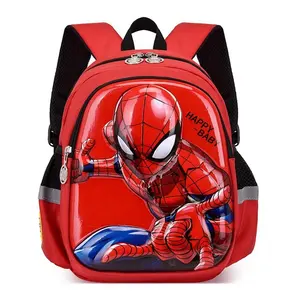 3D Kids Lovely Schoolbag Kindergarten Spiderman Rucksack Cartoon Backpack For Baby Boys Girls Children 3D School Bag