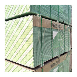 Plaque de plâtre résistante à l'eau 1/2\"X 4' X 8' Ba13 Plafond Plaques de plâtre 12 mm d'épaisseur Gypse pour la décoration murale - Product Image 1