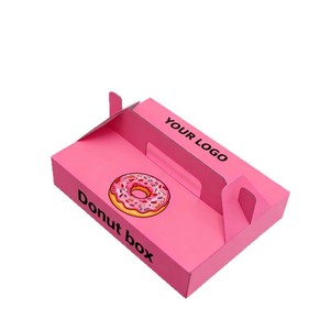 กล่องกระดาษลูกฟูกแบบกำหนดเองพร้อมหูหิ้ว, กล่องพิซซ่าพิมพ์สี, กล่องบรรจุภัณฑ์ของขวัญส่งเสริมการขาย - Product Image 1