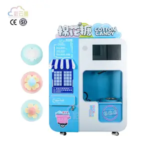 Thương mại kẹo bông cổ tích xỉa máy chuyên nghiệp đầy đủ tự động kẹo bông Máy bán hàng tự động Maker