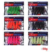 Nouvelle Offre 2026 : Leurre Souple Artisanal en TPR pour Pêche en Mer, 8cm, 8.2g, 6 Couleurs, Type Popper, Effet Ver