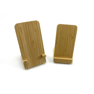 Bamboo Wireless Charging <b>Stand</b> 10W Desktop Phone Holder <b>Tablet</b> <b>Stand</b> Minimalist Design - Product Image 4