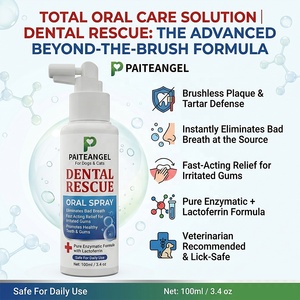 <span class=keywords><strong>Spray</strong></span> Dentale Enzimatico per Animali Domestici con <span class=keywords><strong>Lattoferrina</strong></span>, Rinfrescante per l'Alito dei Cani, Sollievo Gengivale, Approvato GMP, OEM ODM - Product Image 1