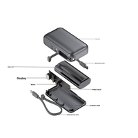 Power Bank Magnetik Nirkabel Kapasitas Tinggi 10000mAh PD 22.5W Pengisian Cepat Kabel Terintegrasi Layar Digital Cat Metalik