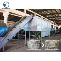Horserider ligne de recyclage de haute qualité pour le broyage et le séchage des animaux de compagnie machine de recyclage pour le lavage à chaud de flocons de bouteilles en PET