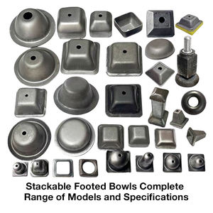 רגלי מדפים לערום משטחי אחסון ממתכת מגולוונת כבדה - Product Image 1