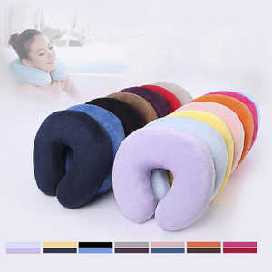 Almohada de Oficina para Siesta, Extraíble y Lavable, de Alta Elasticidad, con Soporte Cervical en Forma de U, de Espuma Viscoelástica, para Viajes en Avión - Product Image 1