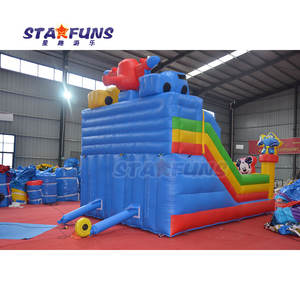 Parc de toboggan gonflable de dessin animé commercial thème <span class=keywords><strong>Mickey</strong></span> <span class=keywords><strong>Minnie</strong></span> Mouse <span class=keywords><strong>maison</strong></span> de rebond avec toboggan gonflable videur fête enfants - Product Image 4