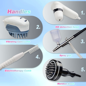 Hot Sale Skin Testing Anti Hair Loss Hair Growth Device Electric Scalp Massage 5 in 1 Hair and Scalp Analysis Machine - Product Image 4
