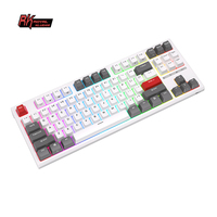 Clavier mécanique Royal Kludge RK R87 Tkl 87 touches, clavier de jeu mécanique rétroéclairé Rgb très vendu, clavier filaire pour PC