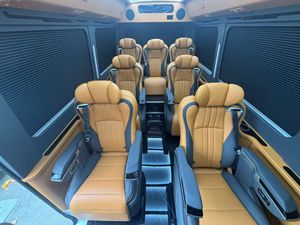 Nuevo Asiento de Auto Haoshun HS-MPV076 Starry Sky Luxury VIP de Cuero PU Impermeable, Tipo Sofá Cama para Van MPV V-Class/V250/VITO Vellfire - Product Image 2