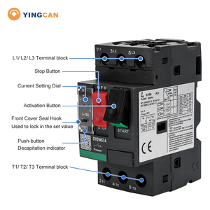 Gv2me21 mpcb 3P ac380v điện áp cao đúc trường hợp ngắt mạch tối ưu bảo <span class=keywords><strong>v</strong></span>ệ quá tải động cơ <span class=keywords><strong>v</strong></span>ới hiệu quả cao - Product Image 4