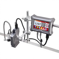 Thermische houdbaarheidsdatum batchcode inkjetprinter semi-automatisch snel drogende inkt hoge snelheid 15 ppm kunststof buizen flexibele eiermaterialen DMX