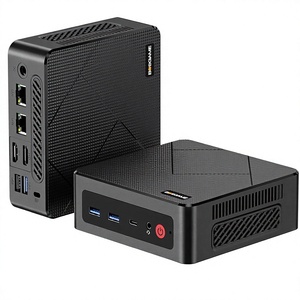 Mini PC BOSGAME E4 AMD <span class=keywords><strong>Ryzen</strong></span> <span class=keywords><strong>5</strong></span> <span class=keywords><strong>3550H</strong></span> 16 Go DDR4 512 Go SSD PCIe Double RJ45 Triple Affichage 4K USB-C 3.2 Wi-Fi <span class=keywords><strong>5</strong></span>/BT <span class=keywords><strong>5</strong></span>.0 - Product Image 1