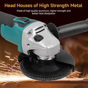 Podofo 125mm M14 Meuleuse d'angle électrique sans balais 10000 tr/min au lithium, outil électrique portable avec interrupteur à gâchette pour bricolage, machine de découpe ODM - Product Image 4