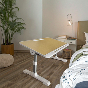 Mesa Plegable Ergonómica Ajustable en Altura, de Fibra de Densidad Media, para Cama, Oficina en Casa, Portátil - Product Image 3