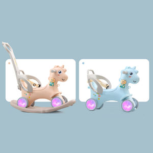 Jouet à <span class=keywords><strong>bascule</strong></span> pour bébé en plastique 2 en <span class=keywords><strong>1</strong></span> mis à jour, <span class=keywords><strong>cheval</strong></span> à <span class=keywords><strong>bascule</strong></span> pour enfants - Product Image 5