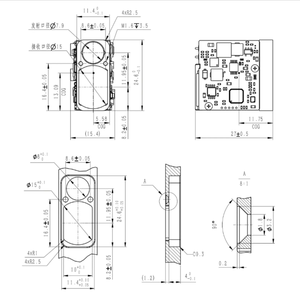 ERDI LASER LRF0306C 産業用1535nmレーザー距離センサー 精度1m 長距離RFIDモジュール 光学用2年保証 - Product Image 2