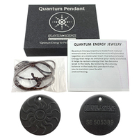 Pendentif énergétique en pierre de lave bio avec logo OEM Hoonni, pendentif magnétique pour améliorer le sommeil et la santé du corps