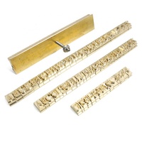 Juego de 26 Letras del Alfabeto para Estampado en Caliente, Sellos de Relieve PET para Aplicaciones en Papel/PVC/Plástico, Tamaño 8mm, Genérico