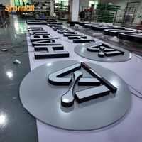 Affichage LED personnalisé en acrylique, panneau LED portable pour extérieur, enseigne LED en acier, enseignes LED pour magasins et entreprises
