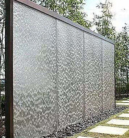 Fontaine murale d'eau commerciale extérieure en acier inoxydable Dewy (style cascade numérique colorée artificielle)