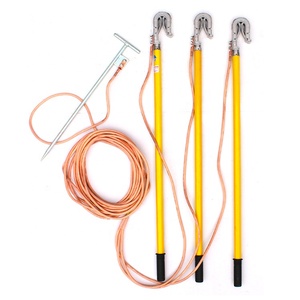 Điện áp cao mặt đất que Kính thiên văn sợi thủy tinh Hot Stick cho sét bảo vệ & nối đất trong điện làm việc - Product Image 2