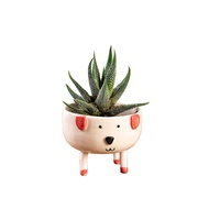 Pot Bunga Buatan Tangan Resin Pot Bunga Anjing Pot Bunga Mini Kreatif Dekorasi Organik Tanaman Pot Pot Sukulen