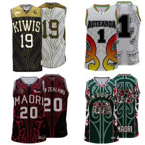 FQ AU NZ maori hình xăm bóng rổ Áo Rasta bóng rổ <span class=keywords><strong>singlets</strong></span> đội Câu lạc bộ thể thao mặc SAMOA đội bóng rổ đào tạo đồng phục - Product Image 2