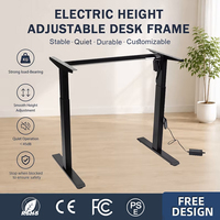 Bureau assis-debout électrique à commande 4 boutons, vente directe usine chinoise, économique