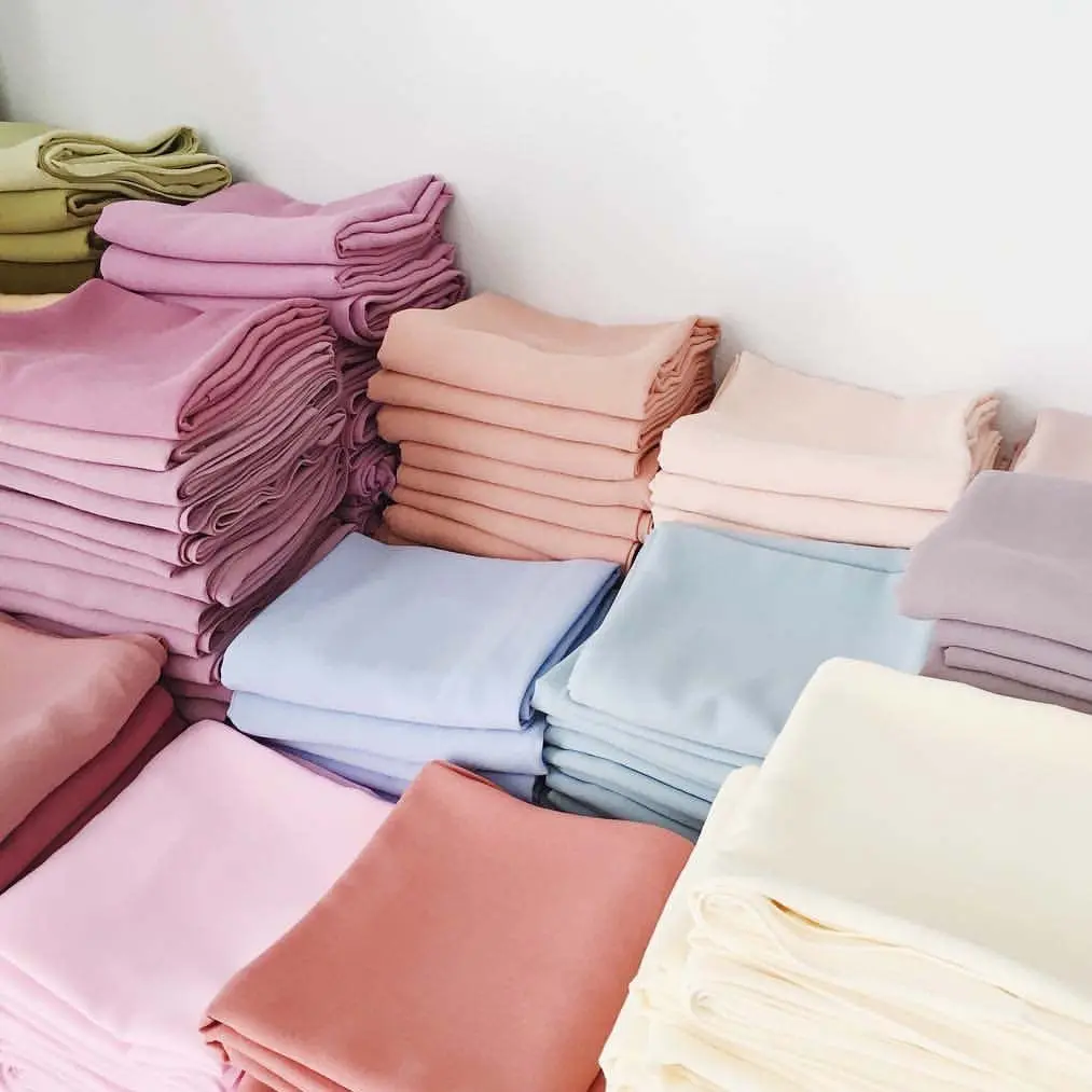 Premium Malaysia Heavy Pearl Chiffon Hijabs Langer malaiischer Schleier Tudung Bawal Schals 120 Farben