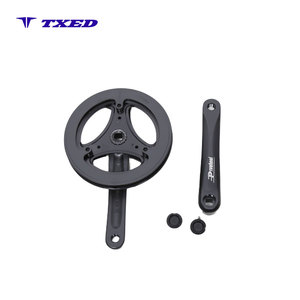 <span class=keywords><strong>Pédalier</strong></span> de <span class=keywords><strong>vélo</strong></span> de route BMX à quatre coins en forme de cœur 3/32"x42T X170MM X9/16" avec disque denté noir en aluminium anodisé léger - Product Image 1