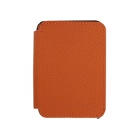 Tarjetero de Cuero Pebble con Múltiples Ranuras y Colores Personalizados, con Sistema de Apertura Automática y Diseño Delgado, para Tarjetas de Visita