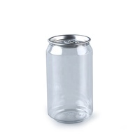 Bouteilles Transparentes en Plastique PET de 250 ml, Vides, pour Boissons, Jus, Bière, Soda, avec Couvercle Facile à Ouvrir en Aluminium pour Café et Vin