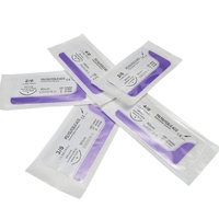 GooDoctor Sutures vétérinaires à filetage en matériau acide à usage chirurgical avec aiguille
