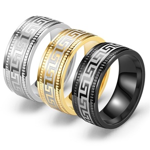 Groothandel in waterdichte en modieuze roestvrijstalen ringen, klassieke en gepersonaliseerde trendy ringen voor zowel mannen als vrouwen - Product Image 1