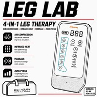 Masseur de jambes à compression d'air multi-modes, 6 chambres, chaleur, sans fil, type C