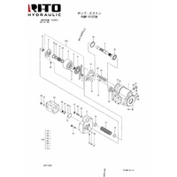 Pompe hydraulique principale RITO 4654364 ZX17U-2, ensemble de pompe à pistons variables, pompe principale d'excavatrice hydraulique, pompe variable, usage intensif