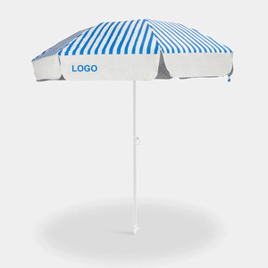 <span class=keywords><strong>Parasol</strong></span> <span class=keywords><strong>de</strong></span> plage portable personnalisé <span class=keywords><strong>de</strong></span> 1,7 m avec poteau en aluminium inclinable, protection UV 50+, pliable en deux, avec sac <span class=keywords><strong>de</strong></span> transport et ancre <span class=keywords><strong>de</strong></span> sable - Product Image 1