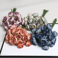 Künstliche Seidenrosen Herbstfarbene Blumenkugel-Tischdekoration - Klassischer Stil für Hochzeiten, Outdoor- und Heimdekoration - Großhandel